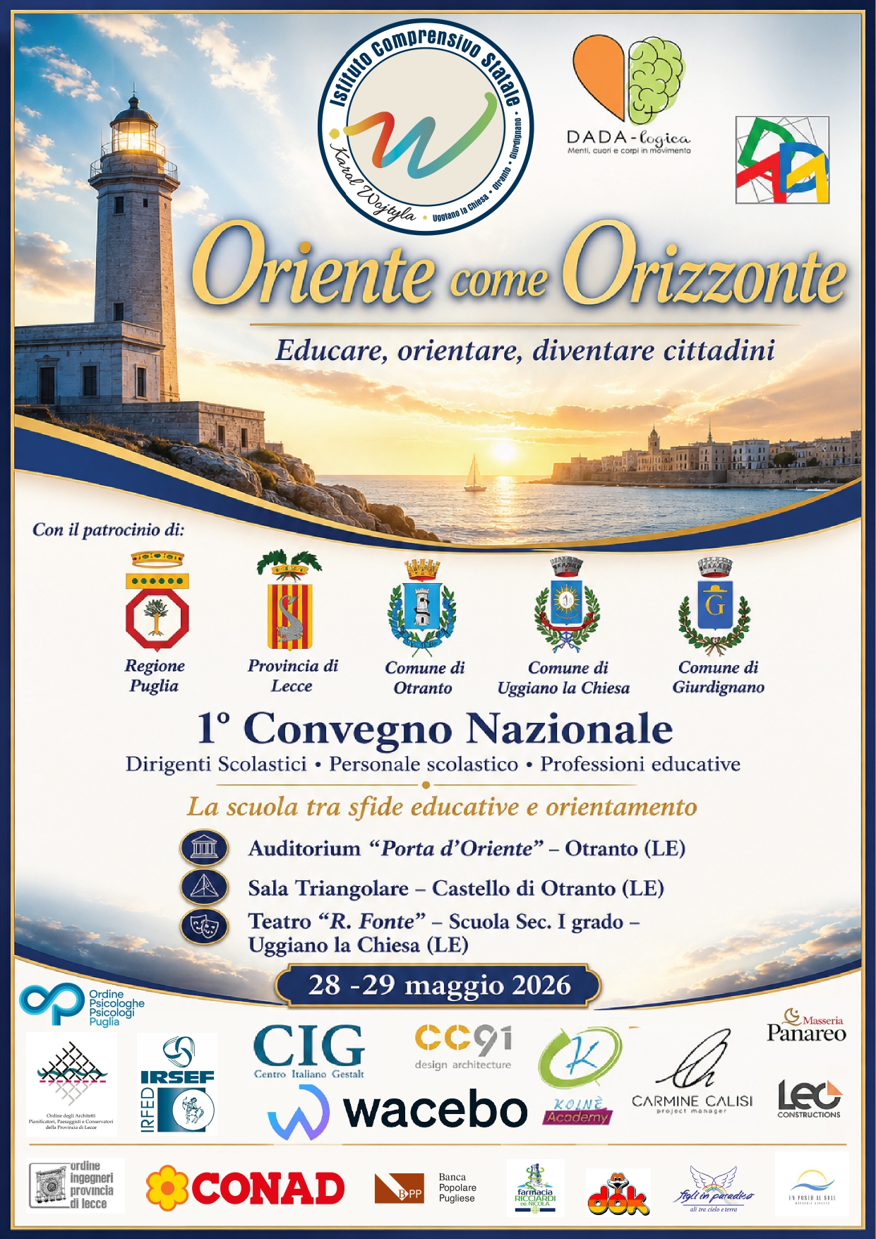 CONVEGNO NAZIONALE Oriente come orizzonte: educare, orientare, diventare cittadini 28-29 maggio 2026